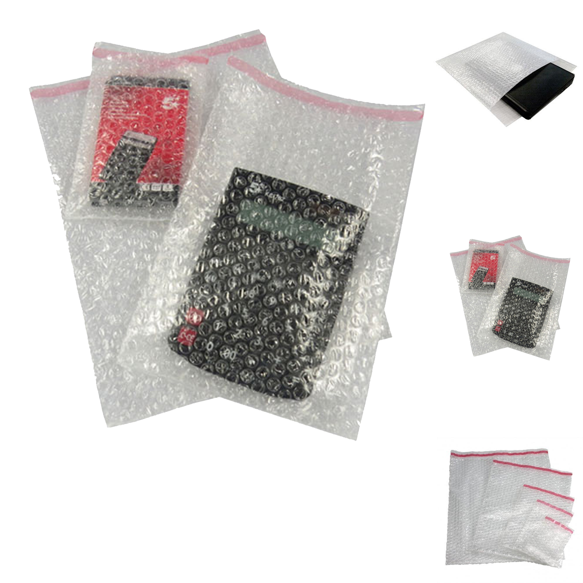 Clear Bubble Wrap Pouch Bag 380 X 435 15" x 17" Pack of 50 