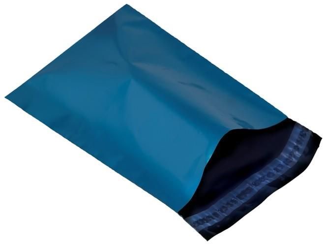 100 12" x 16" Blue Mail Mailing Plastic Post Packing Bags Pouches Sacks 