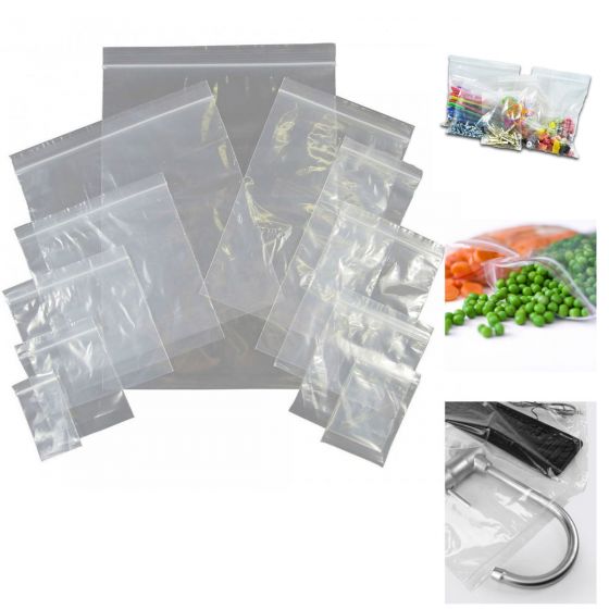 50 Grip Seal Clear Resealable Poly Bags 11" x 16" GL15 