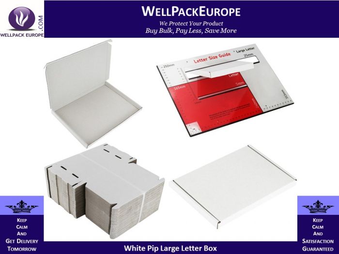 25 x White C5 Size PIP Royal Mail Large Letter Postal Boxes ...
