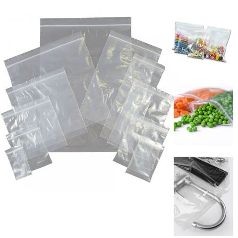 50 x Grip Seal Bags Resealable Polythene Plastic Clear Bags GL07