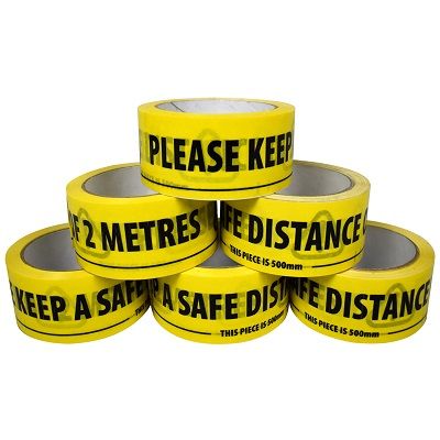 "Keep Your 2 Metre Distance" / Floor Warning Tape