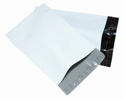 50 X SMALL WHITE POSTAGE MAILING PARCEL BAGS  | 6x9 " ( 170x240 mm )