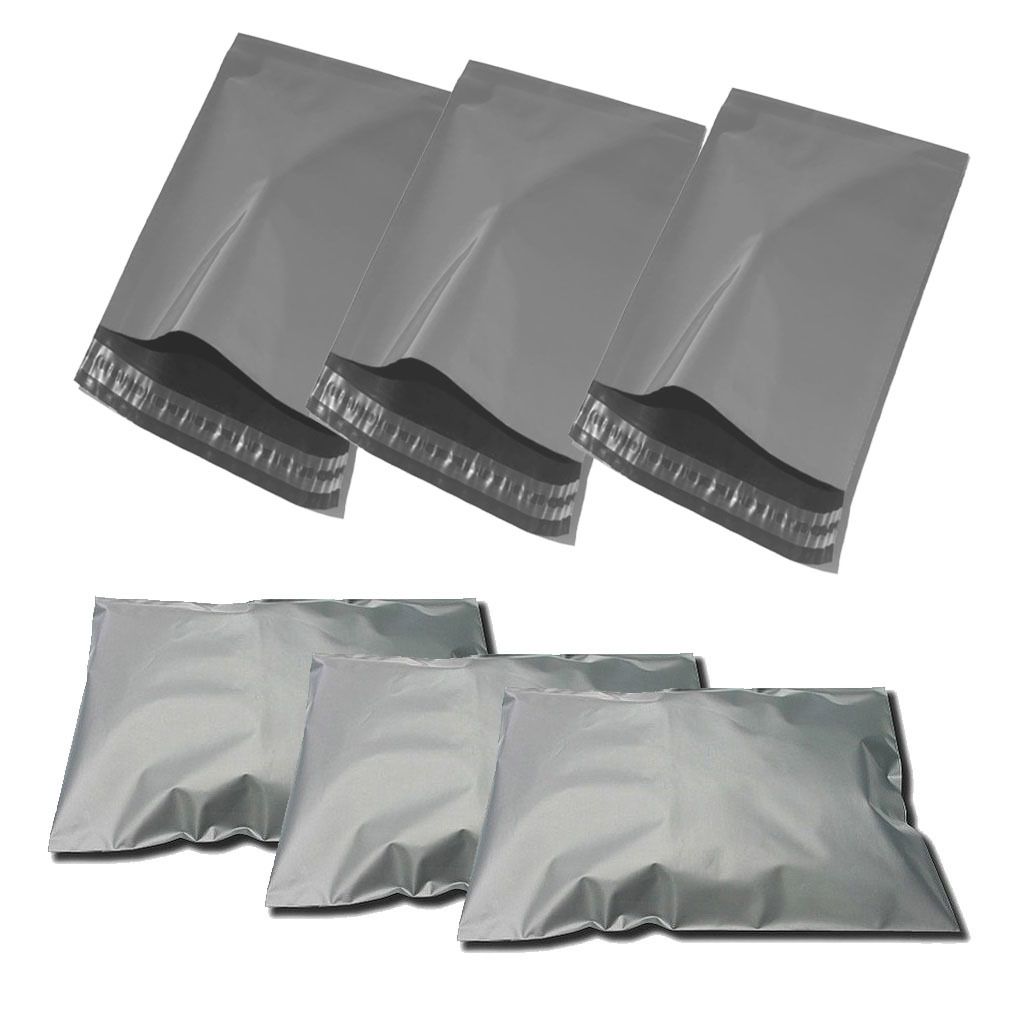 25x 25 Grey poly postal packaging mailing bags 12x16" 12 x 16 12x16 305x406mm