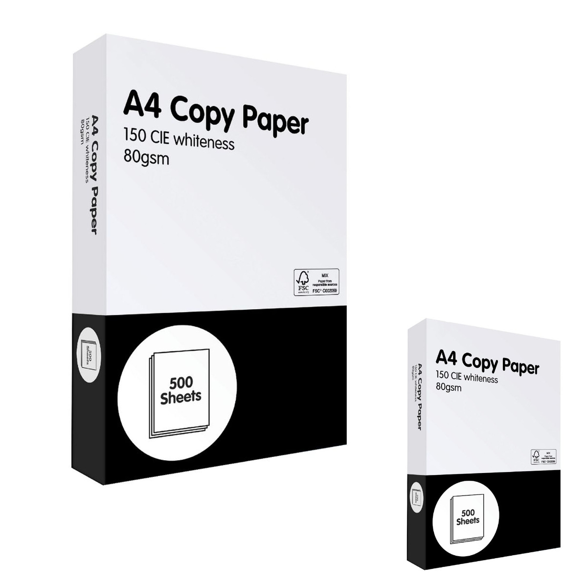 Best Price A4 80gsm White Printer Paper Box Of 2500 Sheets